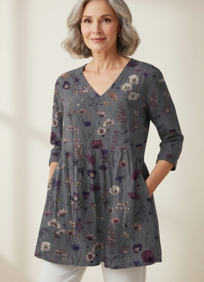 Kassidy™| Long Sleeve V-Neck Shirt