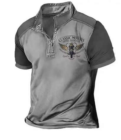 MARTINO | POLO DALLA STILE VINTAGE MOTO