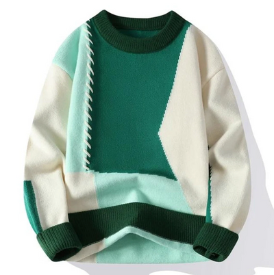 ALFONSO™ | MAGLIONE PATCHWORK DI LUSSO