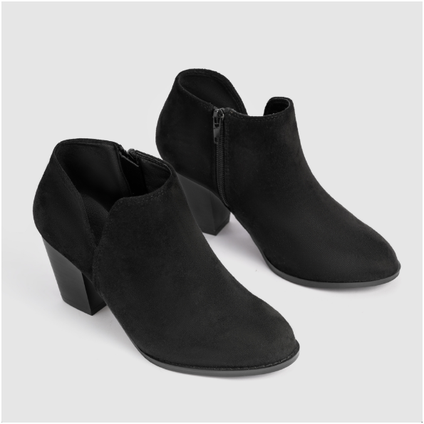 Hailey™ | Pointed Ankle Boot With Suede Effect