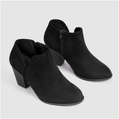 Hailey™ | Pointed Ankle Boot With Suede Effect