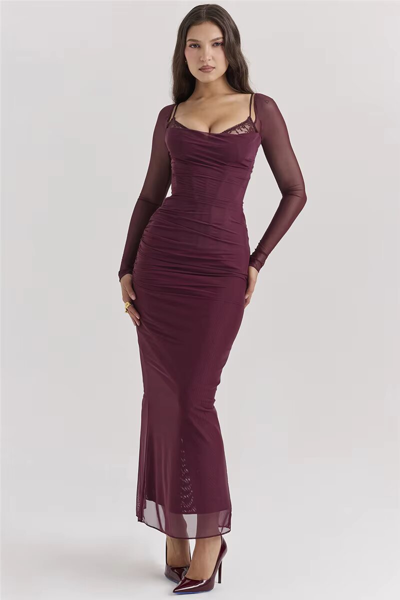Romina™ - Long Dress with Glamour