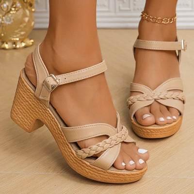 MELODIE™ | Braided Strap Platform Sandals
