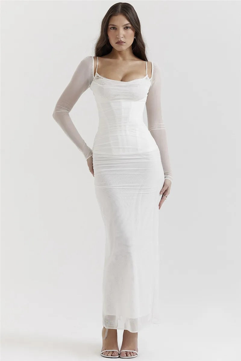Romina™ - Long Dress with Glamour
