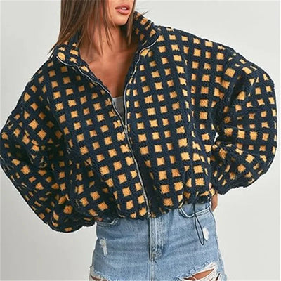 Aurora™ – Giacca Teddy a Quadri