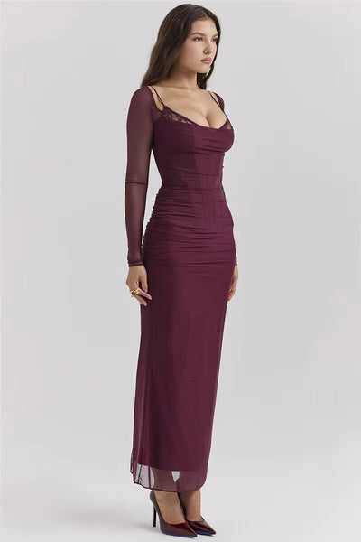 Romina™ - Long Dress with Glamour