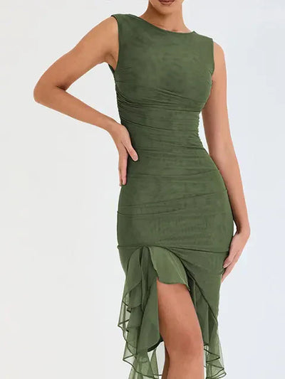 Danna™ - Midi Dress with Ruffles