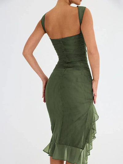 Danna™ - Midi Dress with Ruffles