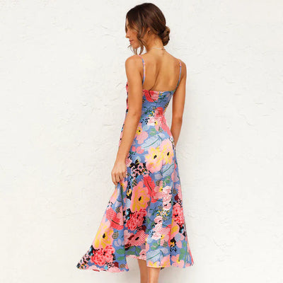 Delia™ - Long Dress with Flowers