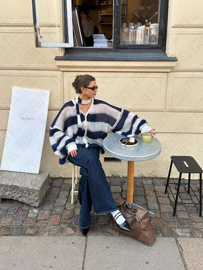 Harper™ – Oversized Striped Sweater