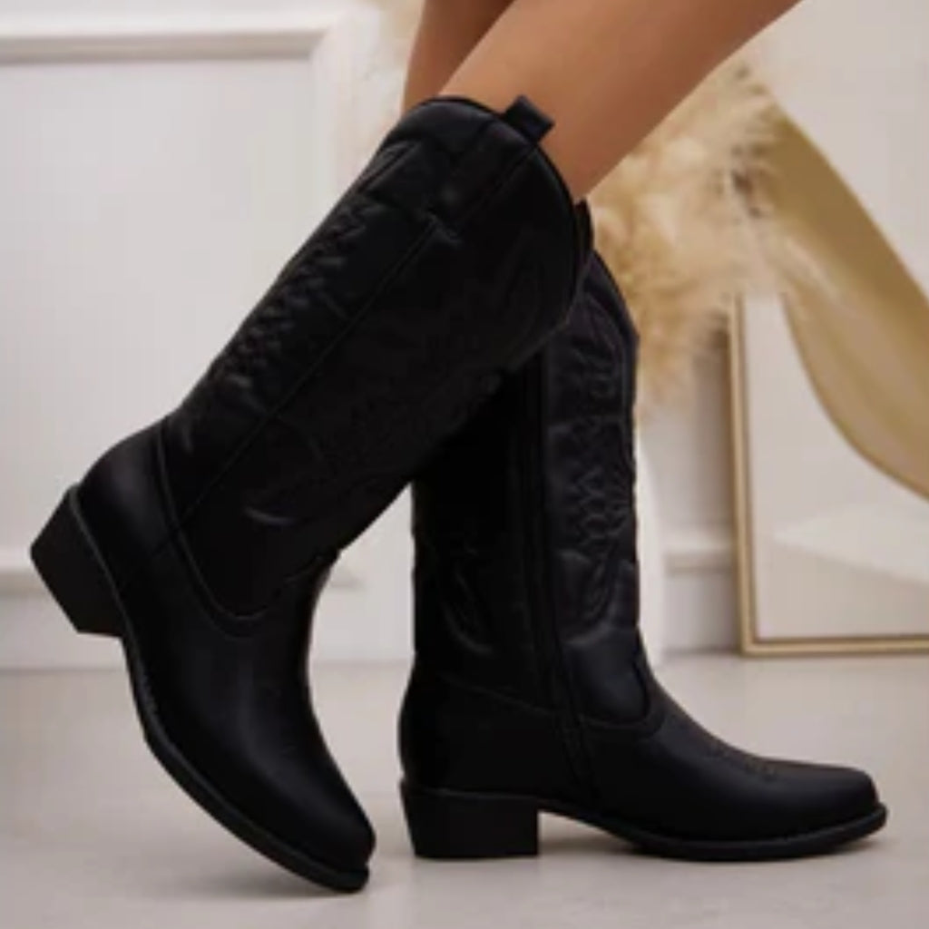 Solange ladies' cowboy boots 7991 - Black