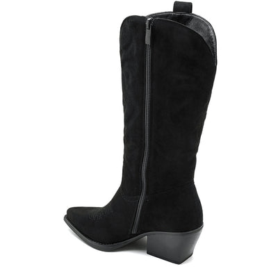 Talia women's cowboy boots 5677-1 - Black