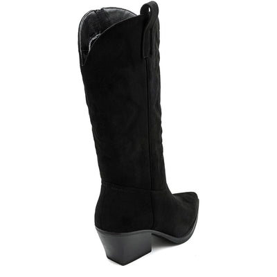 Talia women's cowboy boots 5677-1 - Black