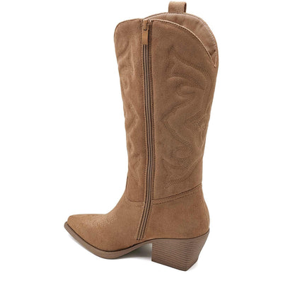 Talia women's cowboy boots 5677-1 - Camel