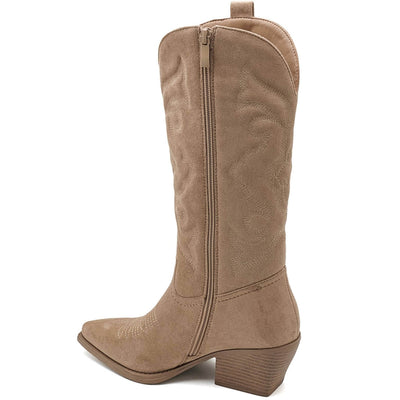 Talia Women's Cowboy Boots 5677-1 - Khaki