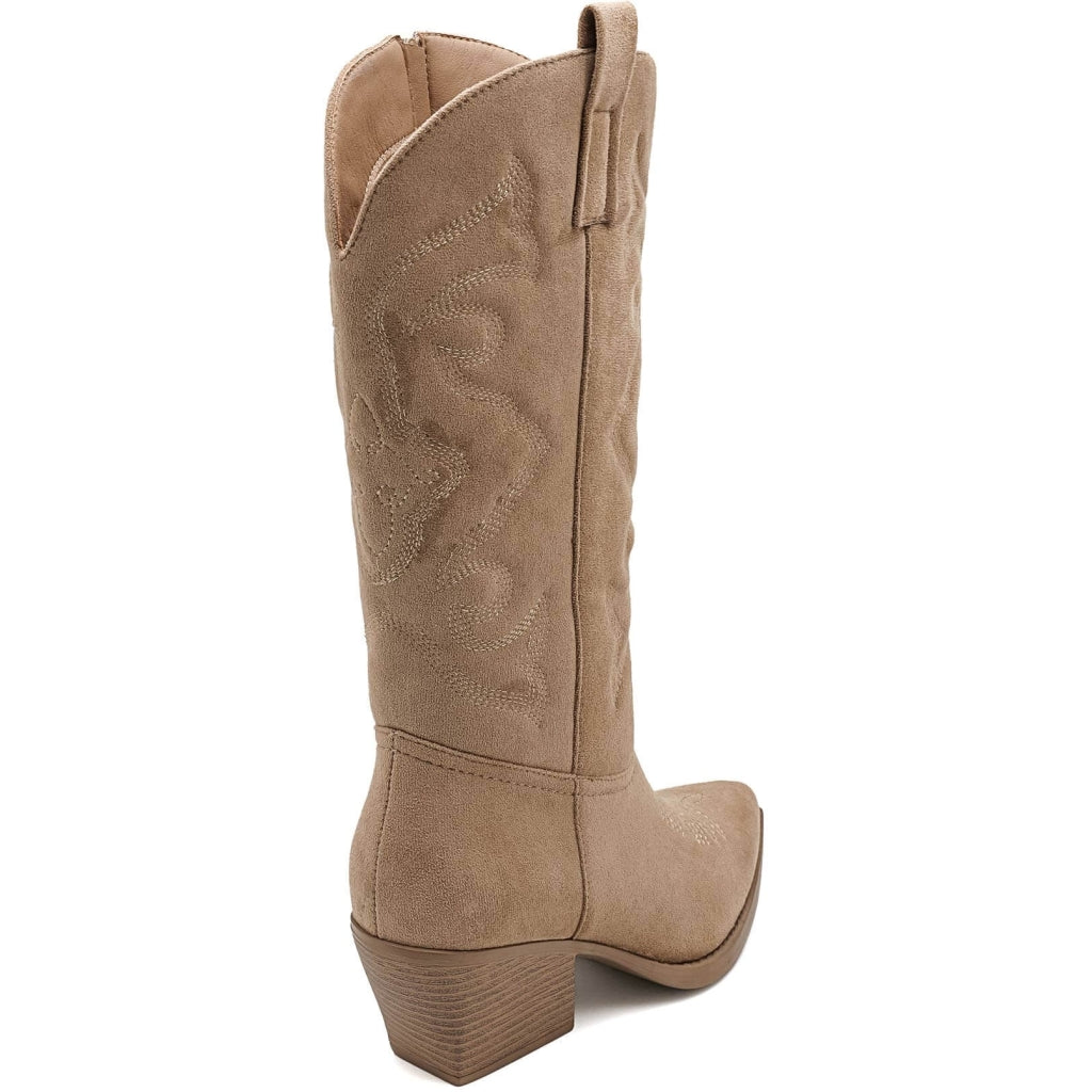 Talia Women's Cowboy Boots 5677-1 - Khaki