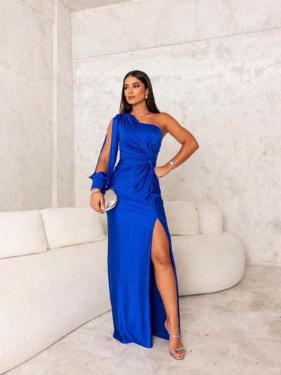 Silvia™ - Dazzling Satin Dress