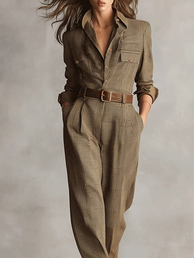 Sienna™ – Tweed Utility Jumpsuit
