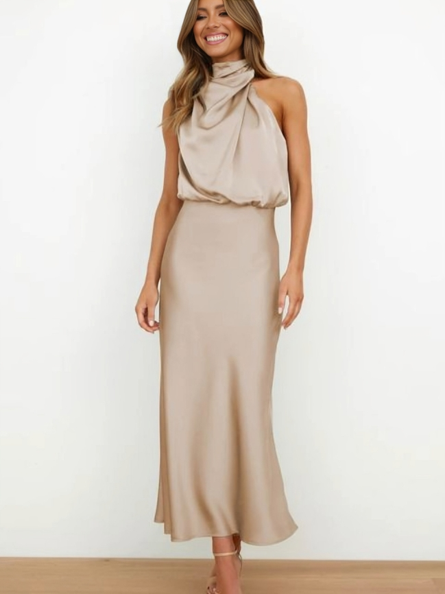 Catalina™ - Long Satin Dress