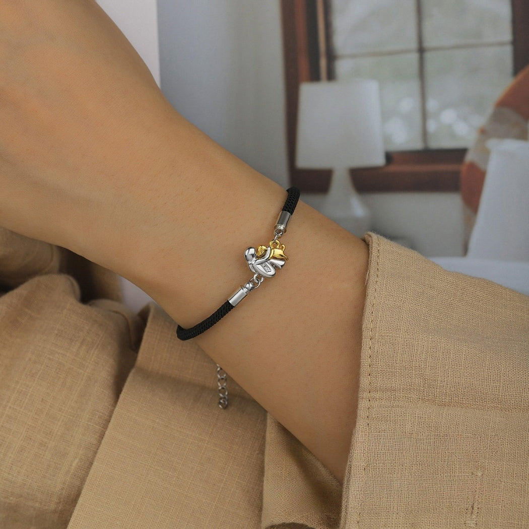 katy™ - Bracelet with cord and dog icon