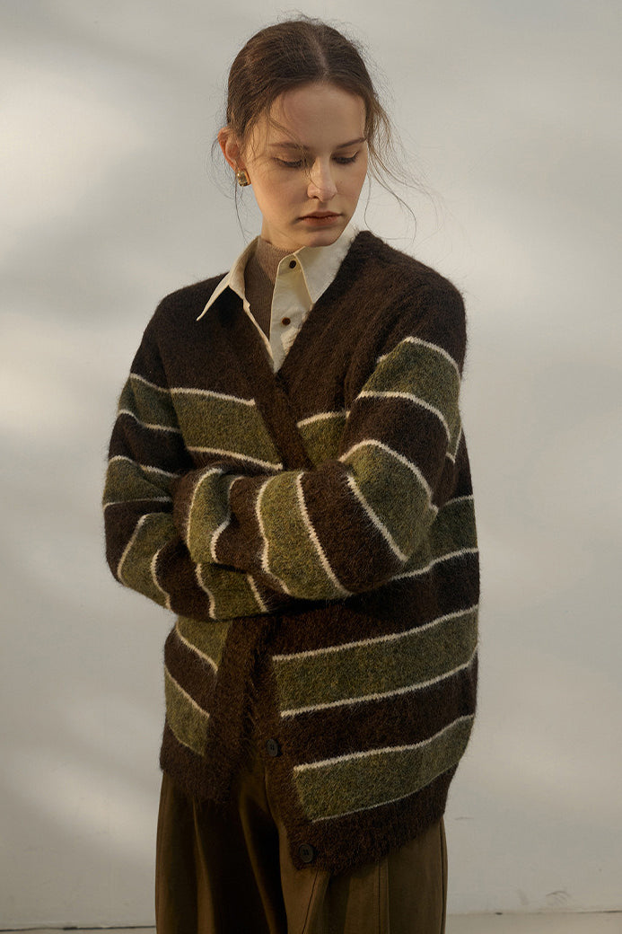 Lucia™ – Cardigan a Righe Oversize