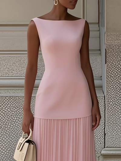 ELVIRA™ | Vestito lungo plissettato di design