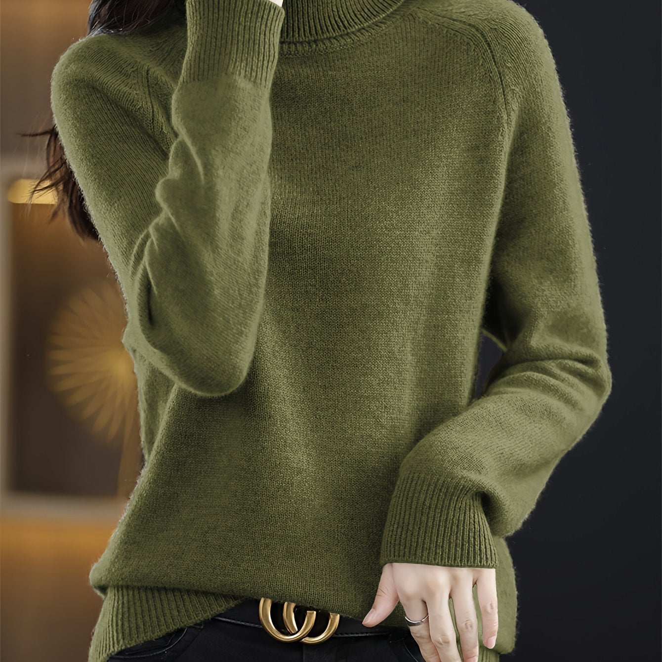 Lauren™ – Soft Turtleneck Sweater