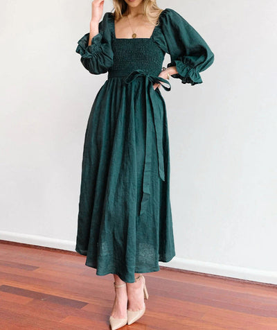 Mariah™ - Bow Dress with Long Sleeves