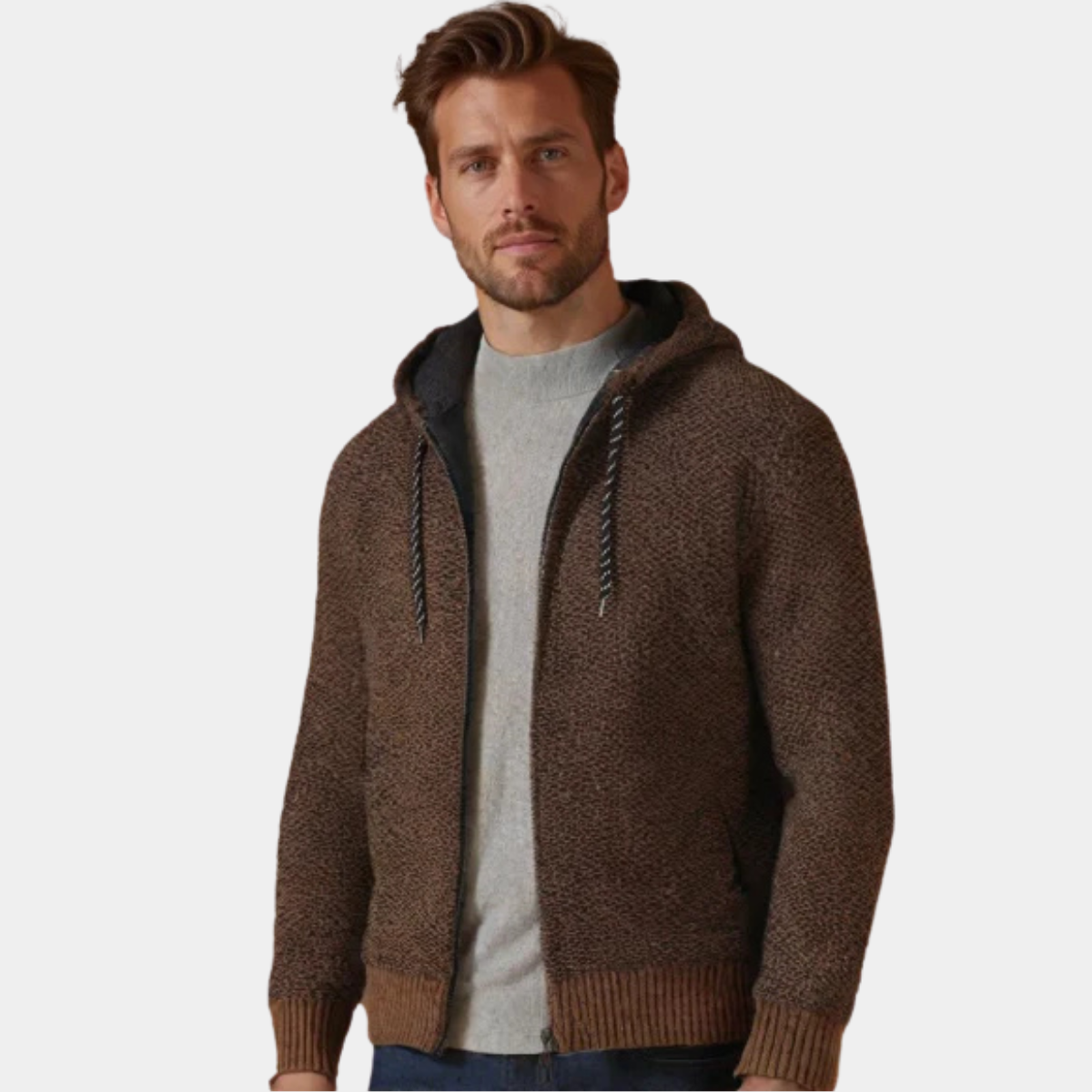 DAVIDE | HOODIE PREMIUM CON DESIGN SLIM-FIT