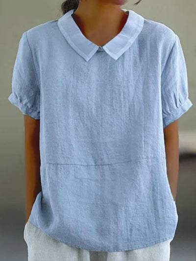 Amalie™ | Blusa con Collo e Vestibilità Relaxed