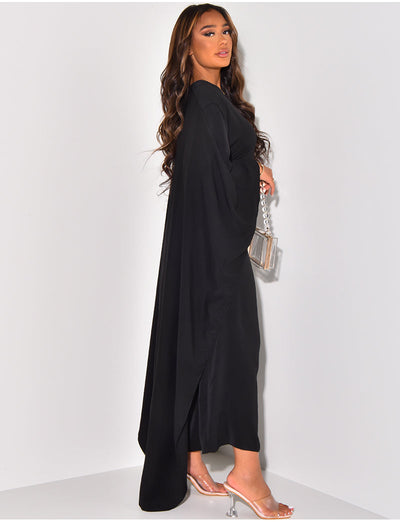 Salma™- Dress with Flowing Cape