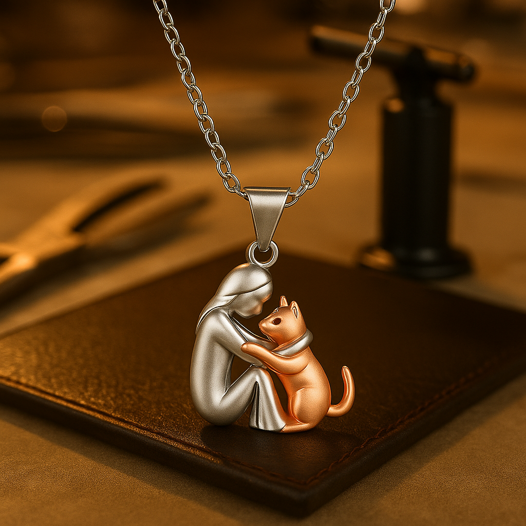 Beth™ - Cat-Shaped Pendant Necklace