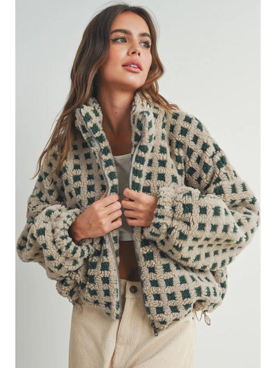 Aurora™ – Giacca Teddy a Quadri