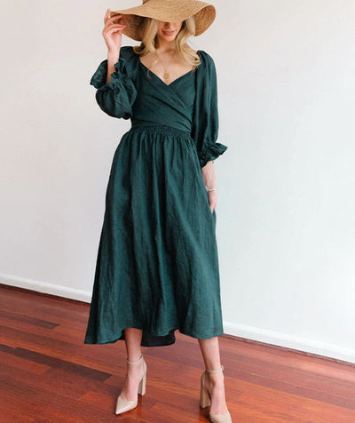 Mariah™ - Bow Dress with Long Sleeves