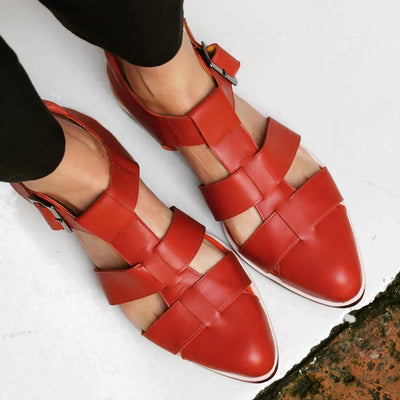 Alicia™ | Woven Flat Sandals