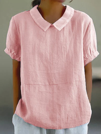 Amalie™ | Blusa con Collo e Vestibilità Relaxed