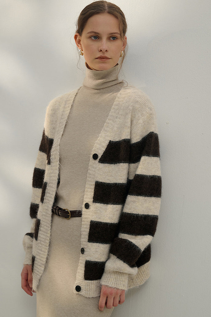 Lucia™ – Cardigan a Righe Oversize