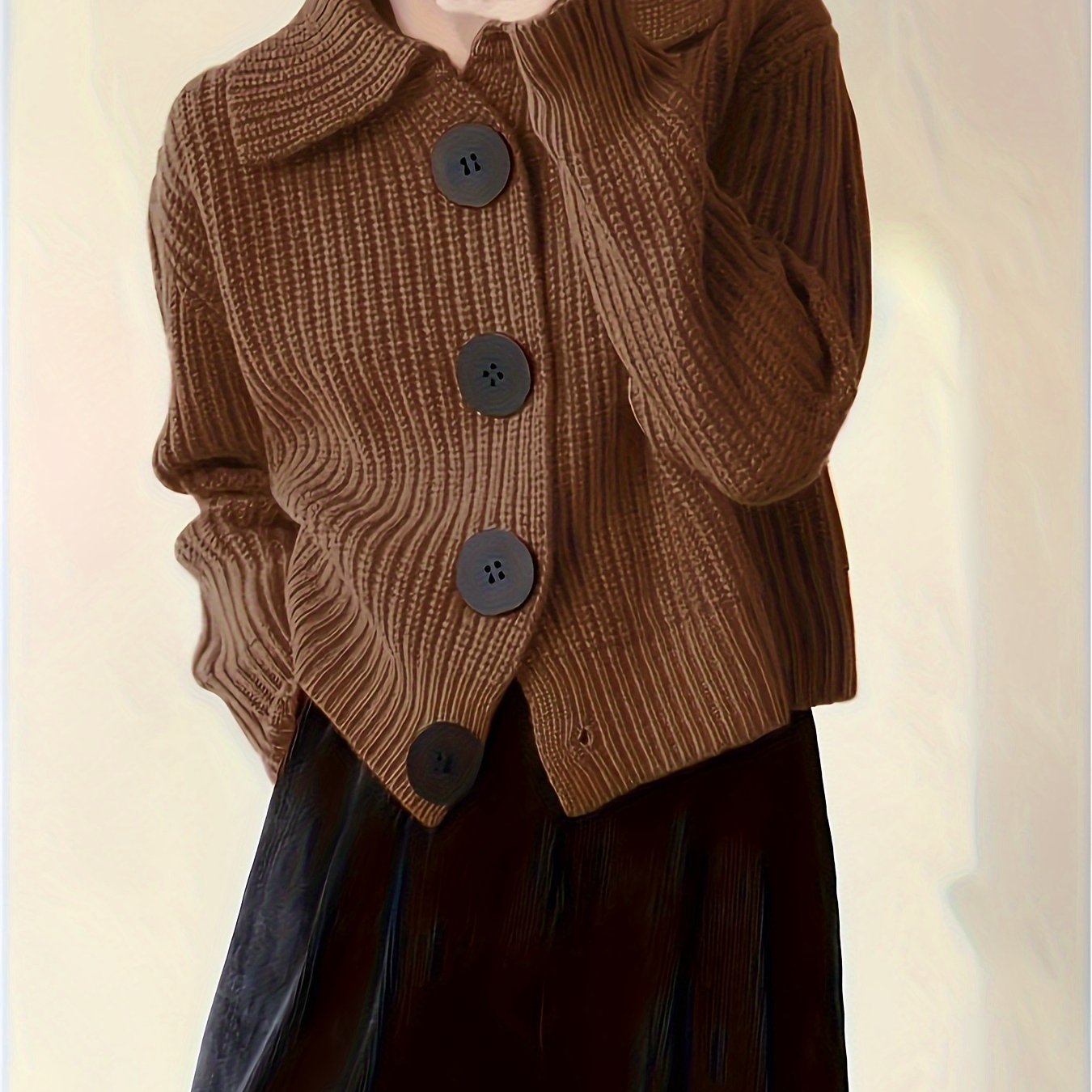 Madeline™ – Ribbed Knit Cardigan