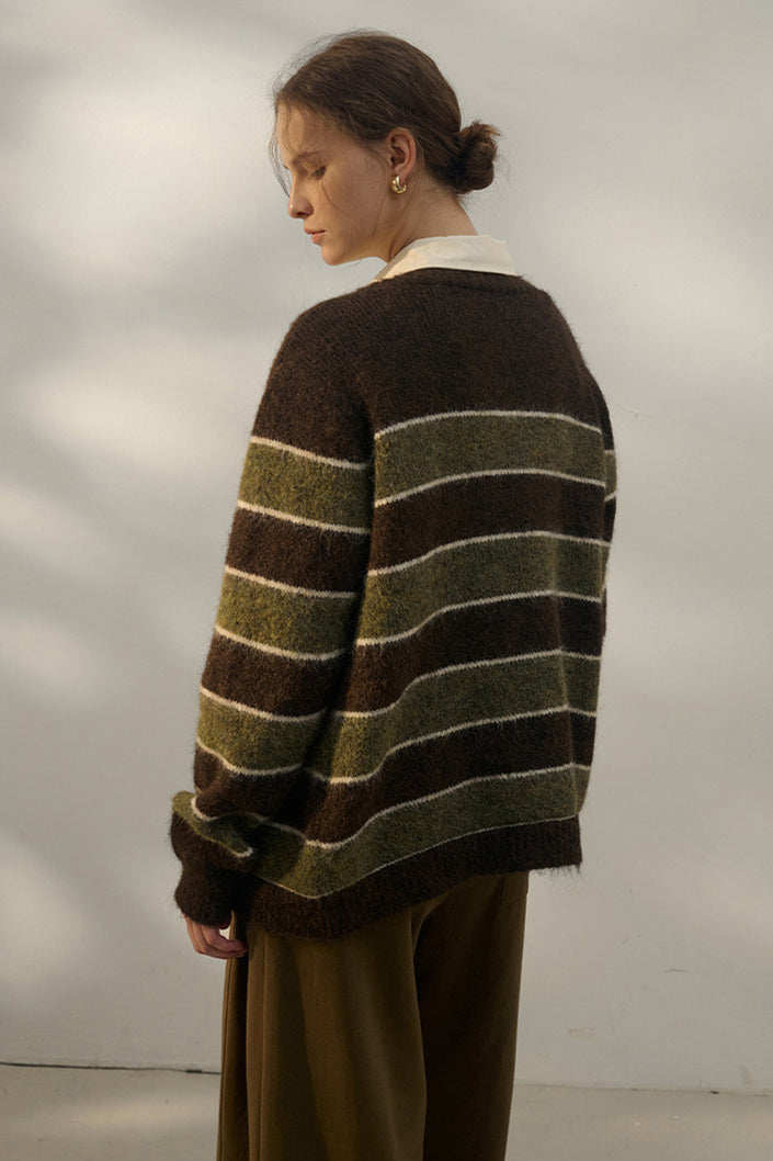 Lucia™ – Cardigan a Righe Oversize