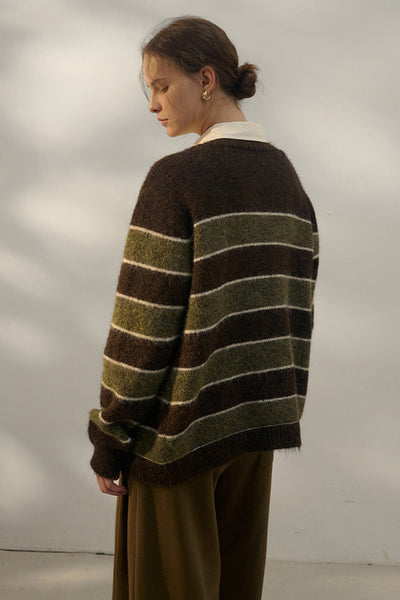 Lucia™ – Cardigan a Righe Oversize