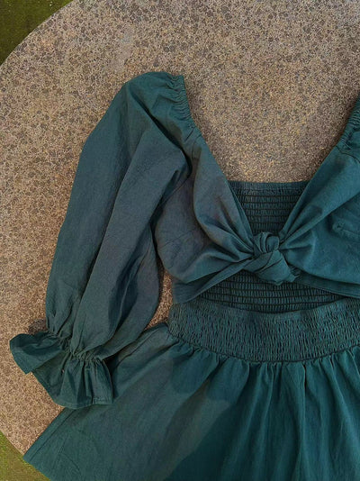 Mariah™ - Bow Dress with Long Sleeves