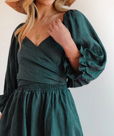 Mariah™ - Bow Dress with Long Sleeves