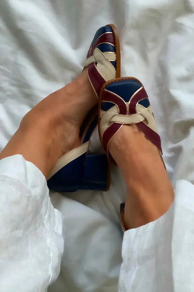 Amara™ | Tri-Color Slip-On Flats