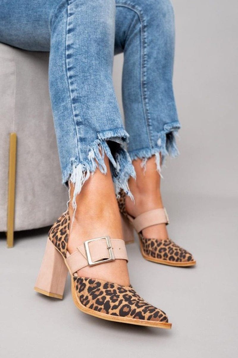 Lydia™ | Leopard Suede Heels
