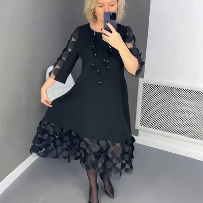 Naomí™- Loose Dress with Decorative Polka Dots