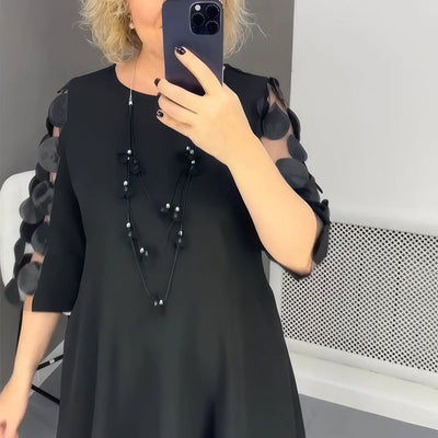Naomí™- Loose Dress with Decorative Polka Dots
