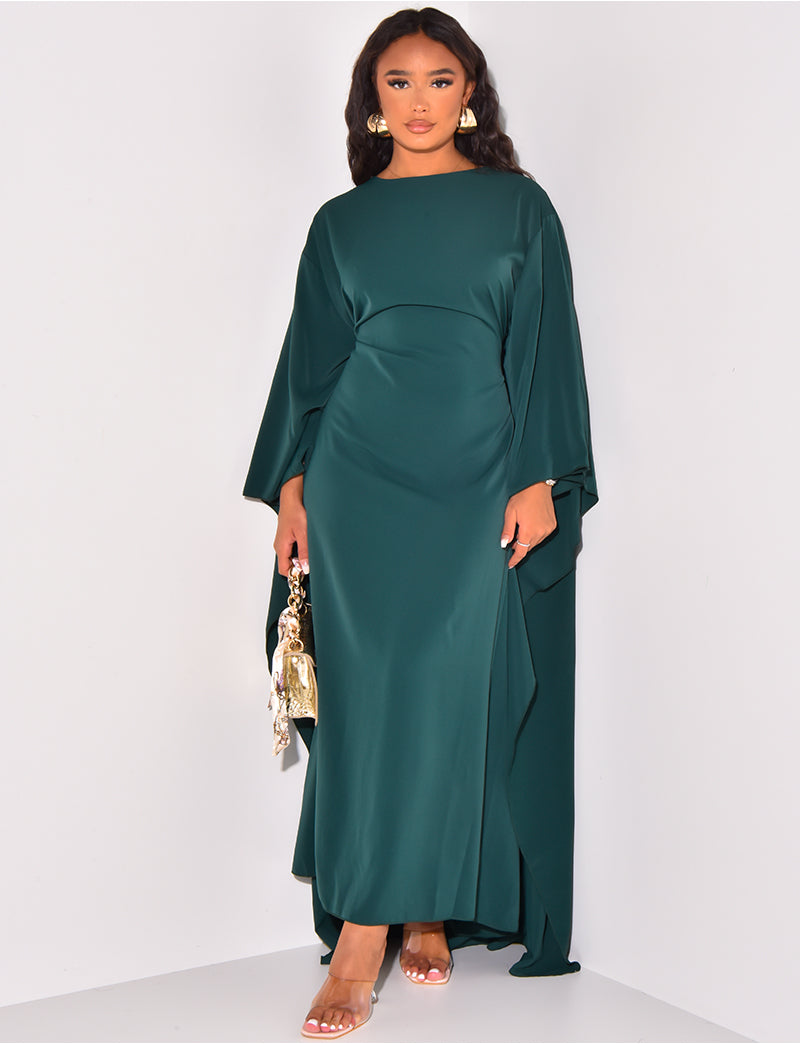 Salma™- Dress with Flowing Cape