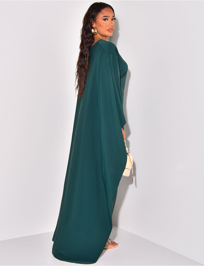 Salma™- Dress with Flowing Cape