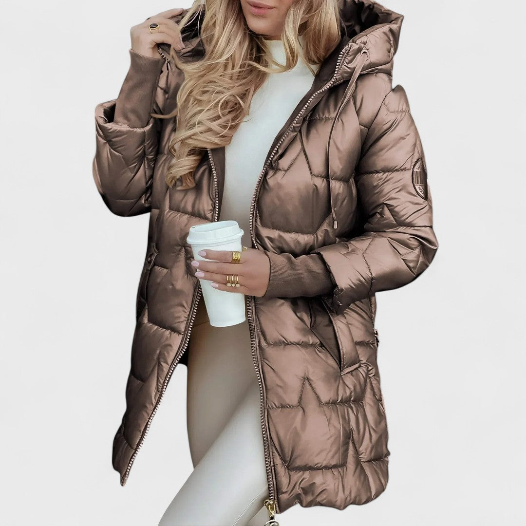 Nolwen - Elegant Winter Coat with Hood