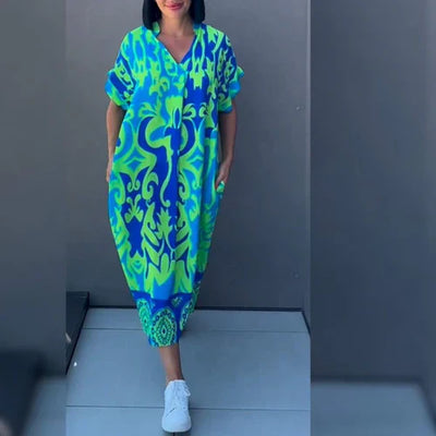 Elena™ – Abito Floreale Elegante per un Look Romantico e Raffinato